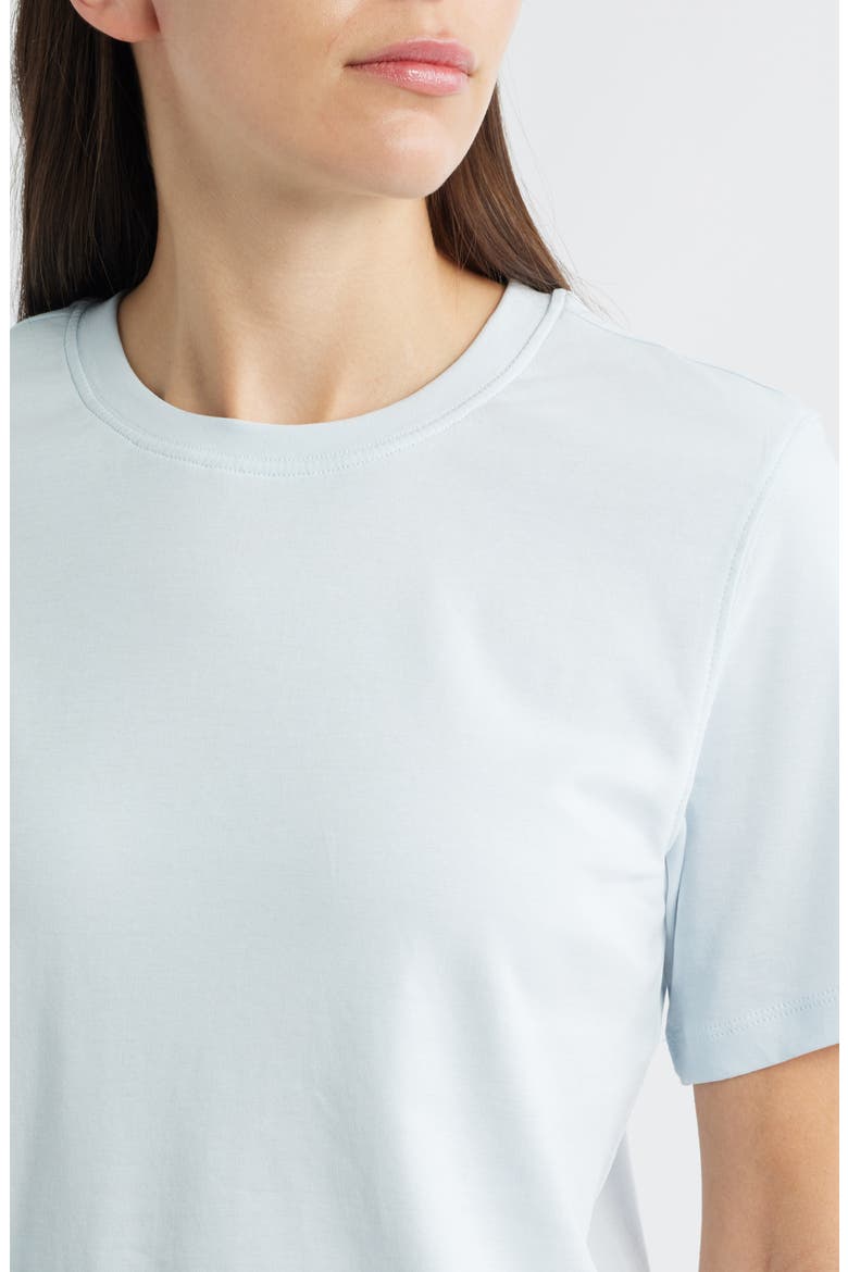 Basic Cotton T-Shirt, Alternate, color, BALLAD BLUE
