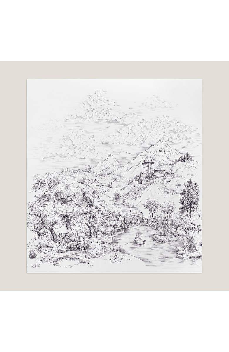 Togas Goranna duvet cover, Alternate, color, White