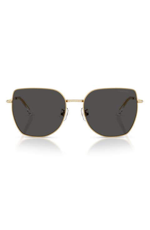 59mm Polarized Square Irregular Sunglasses