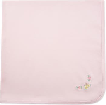 Placed Floral Cotton Blanket