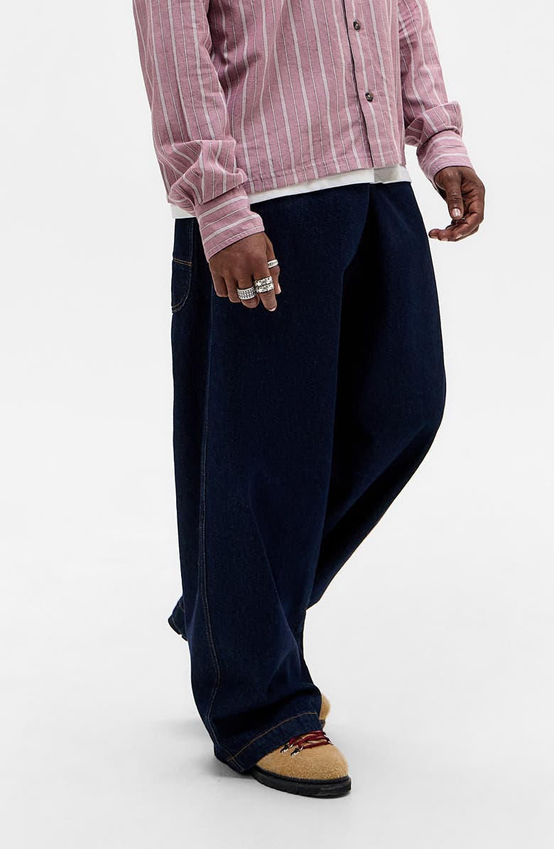 BDG Urban Outfitters Skate Wide Leg Jeans, Alternate, color, Rinse