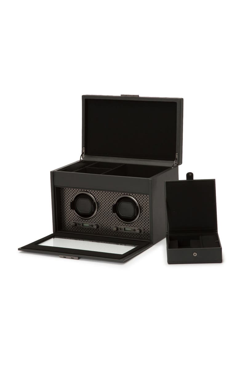 WOLF Axis Double Watch Winder with Storage, Alternate, color, Powder Coat