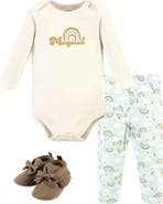 Hudson Baby Girl's Long-Sleeve Bodysuit, Pants, and Footwear Outfit