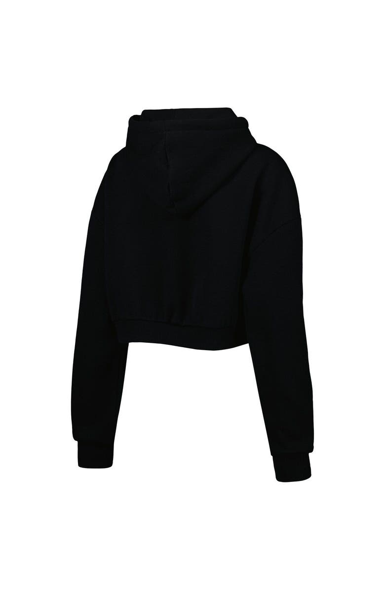 THE WILD COLLECTIVE Women's The Wild Collective Black WNBA Logowoman Cropped Pullover Hoodie, Alternate, color, Black