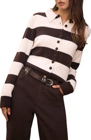 MINT VELVET Striped Knit Cardigan