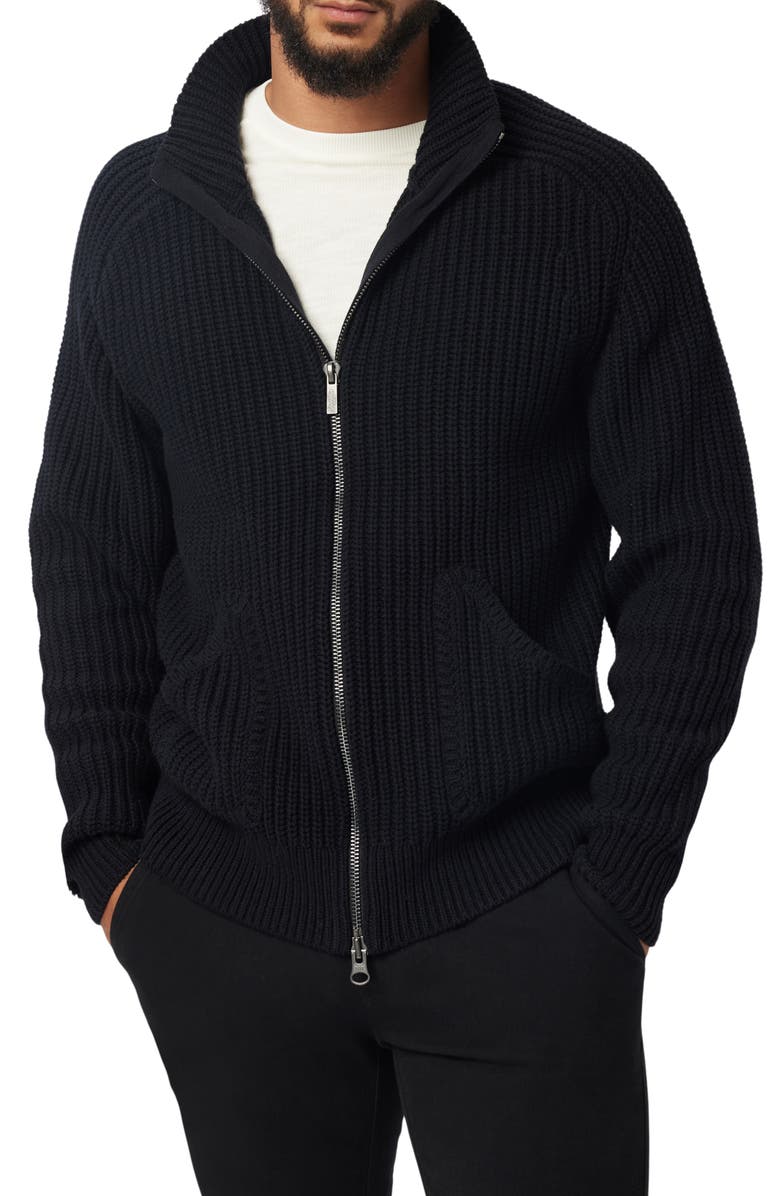 Good Man Brand Organic Cotton & Cashmere Zip Cardigan, Main, color, 