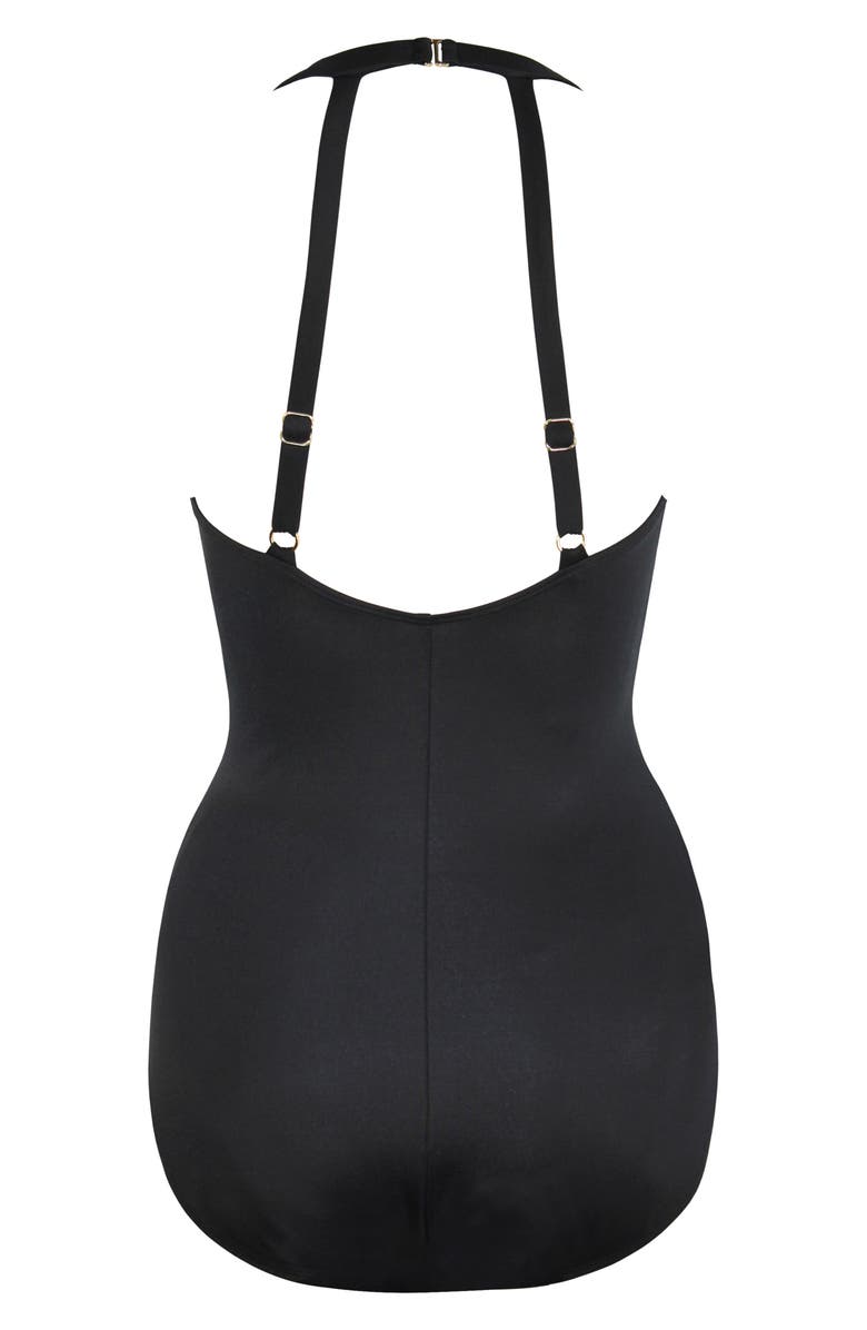 Miraclesuit<sup>®</sup> Razzle Dazzle Bling One-Piece Swimsuit, Alternate, color, Black