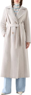 Akris punto Herringbone Wool Blend Maxi Coat