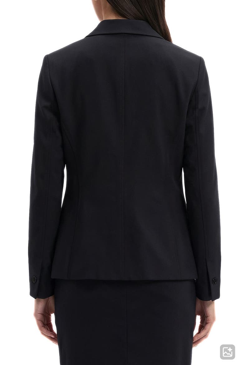 Two-Button Stretch Blazer, Alternate, color, ANNE BLK