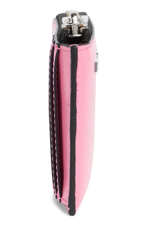 Marc Jacobs Small Zip Card Wallet In Petal Pink