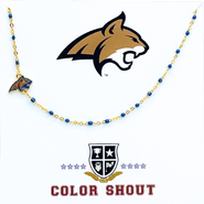 Color Shout Montana State University Side Necklace