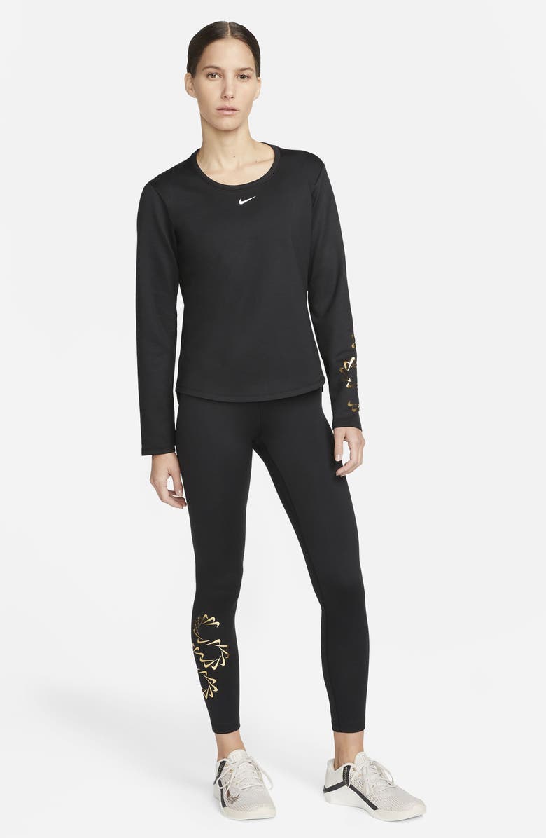 Nike Therma-FIT One Graphic Training Leggings, Alternate, color,