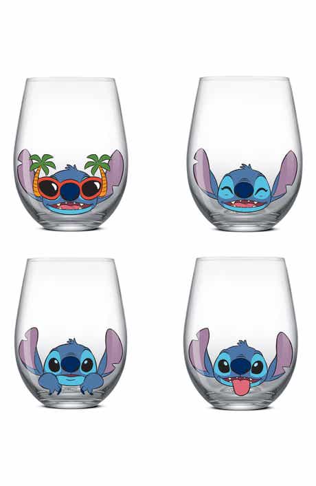 Disney Stitch Silly Sips Set of 4 Stemless Glasses
