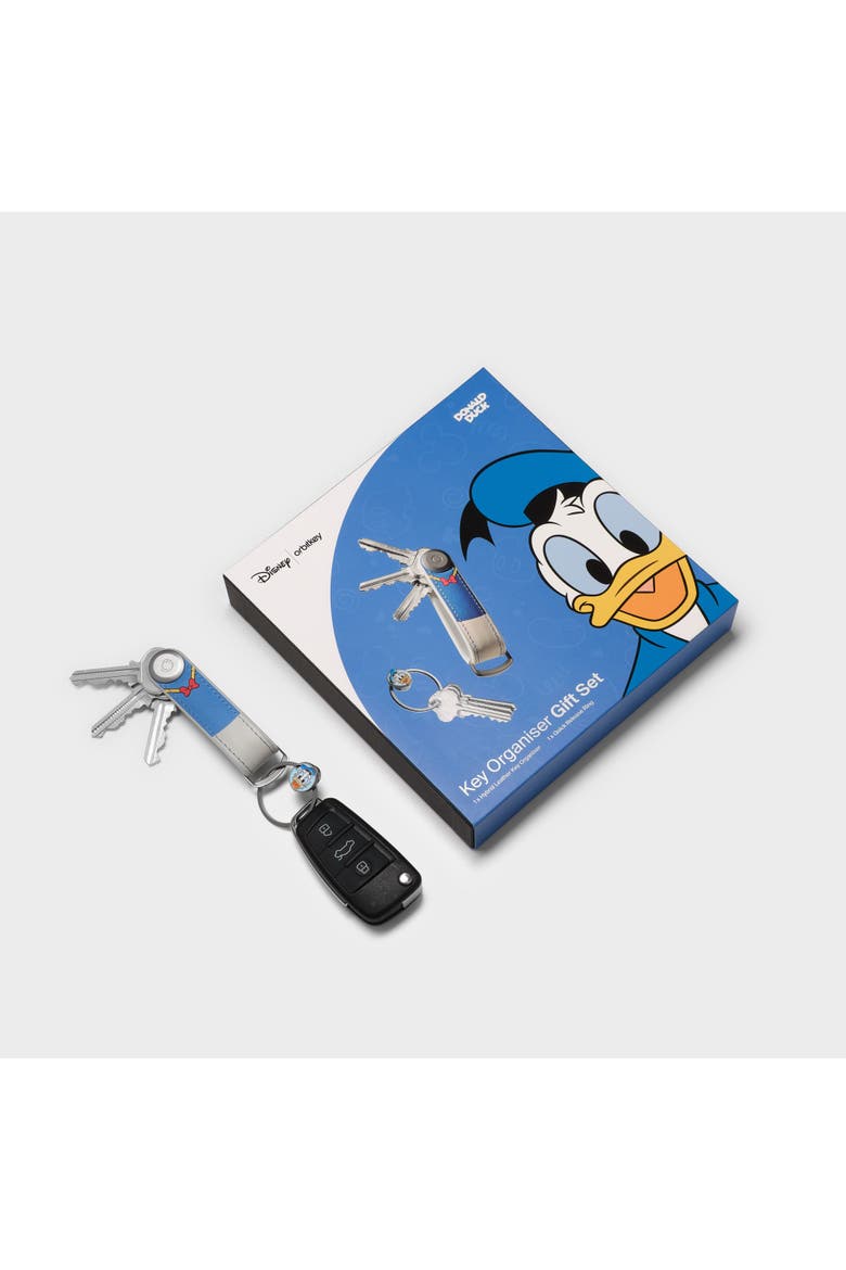 Disney Hybrid Leather Key Organiser + Ring v2 Kit, Alternate, color, Donald Duck