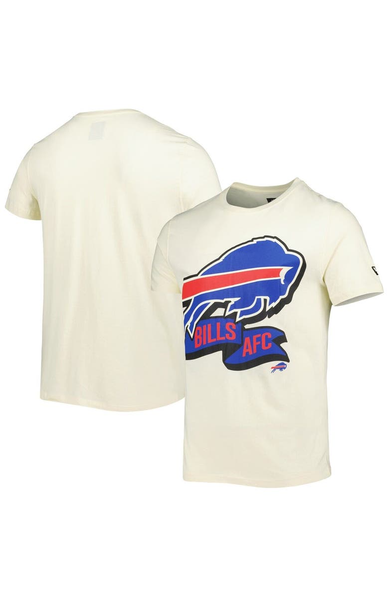 New Era Men's New Era Cream Buffalo Bills Sideline Chrome T-Shirt, Main, color, 