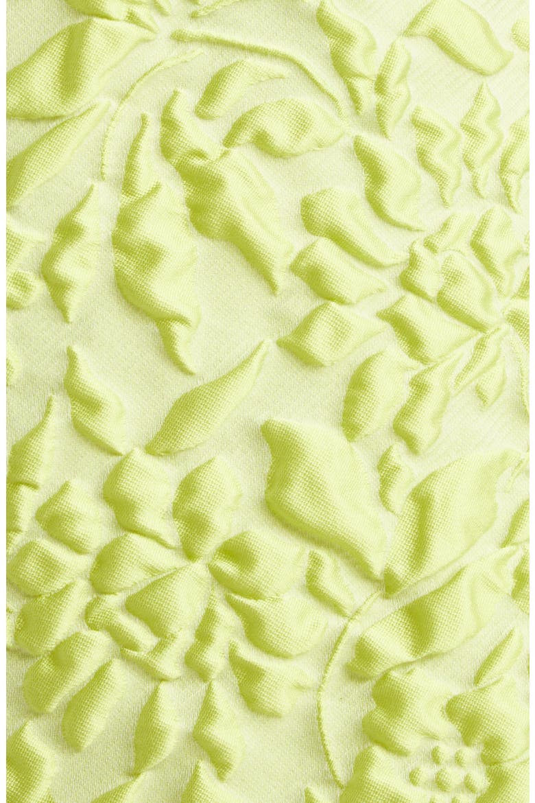Eliezer Cloqué Minidress, Alternate, color, LIME GREEN
