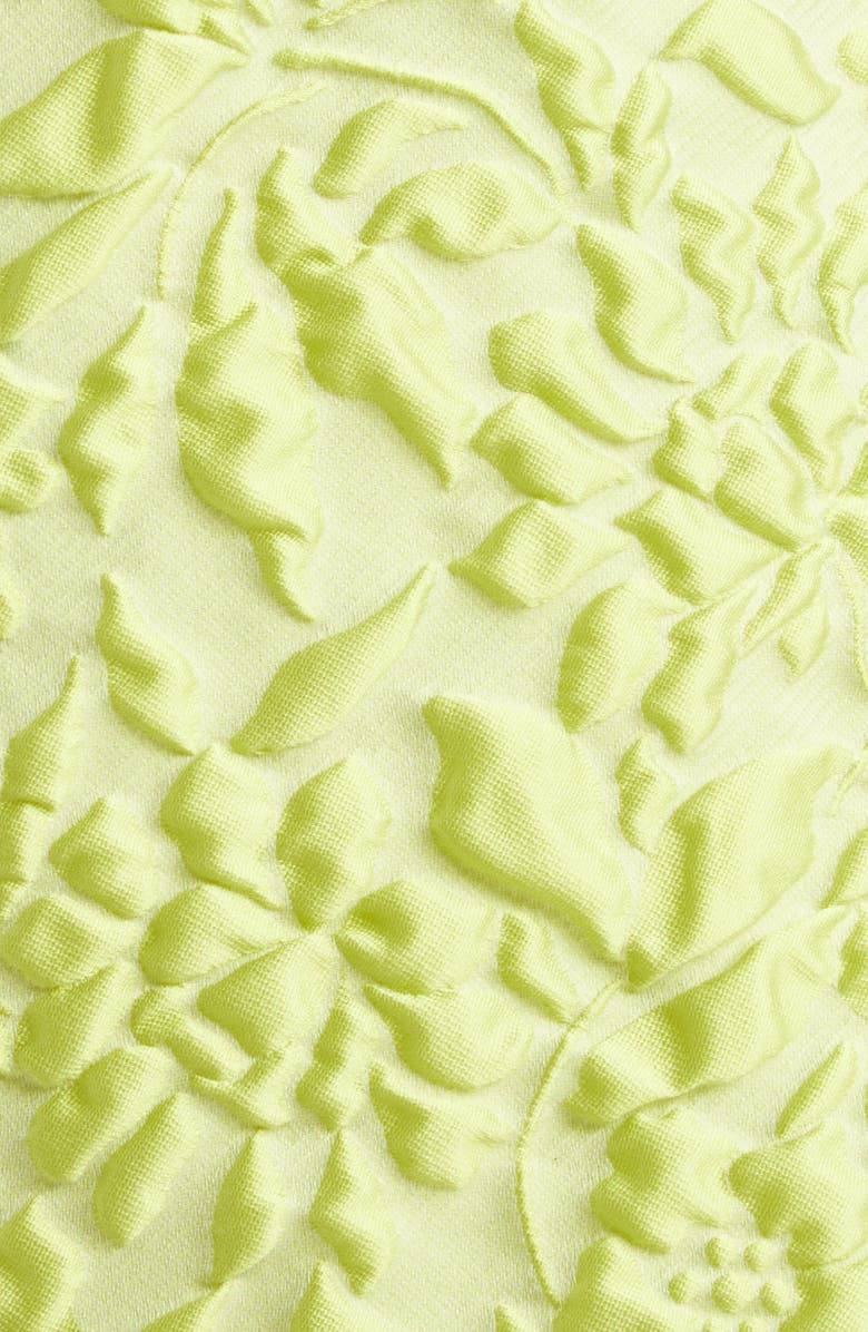 Emilia Wickstead Eliezer Cloqué Minidress, Alternate, color, Lime Green