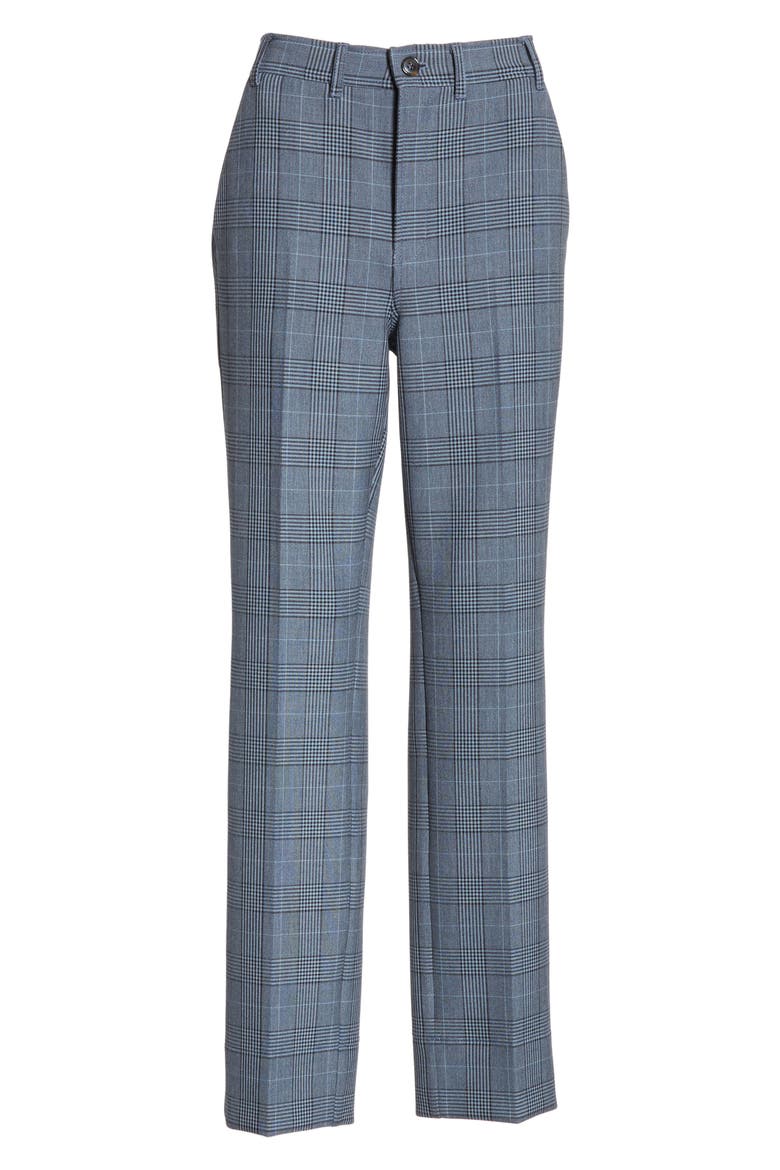 Plaid Suiting Pants, Alternate, color, FOREVER BLUE