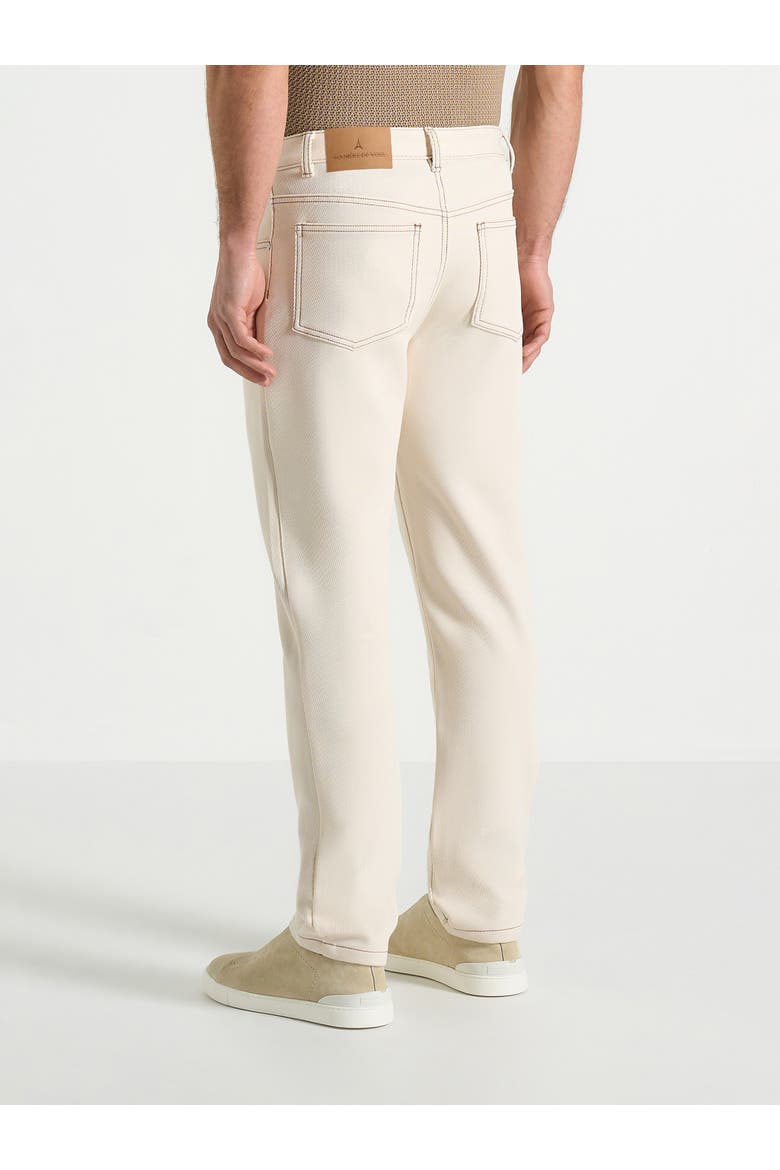Slim Tapered Jeans, Alternate, color, Cream