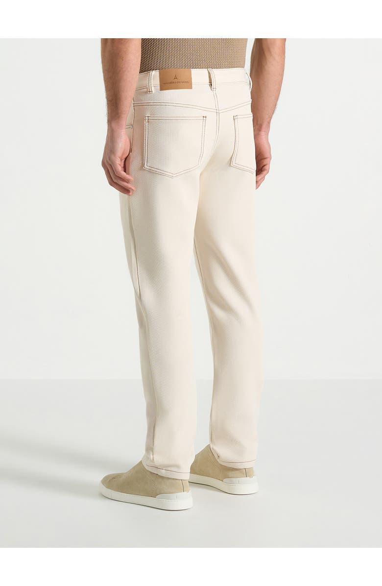 Manière De Voir Slim Tapered Jeans, Alternate, color, Cream