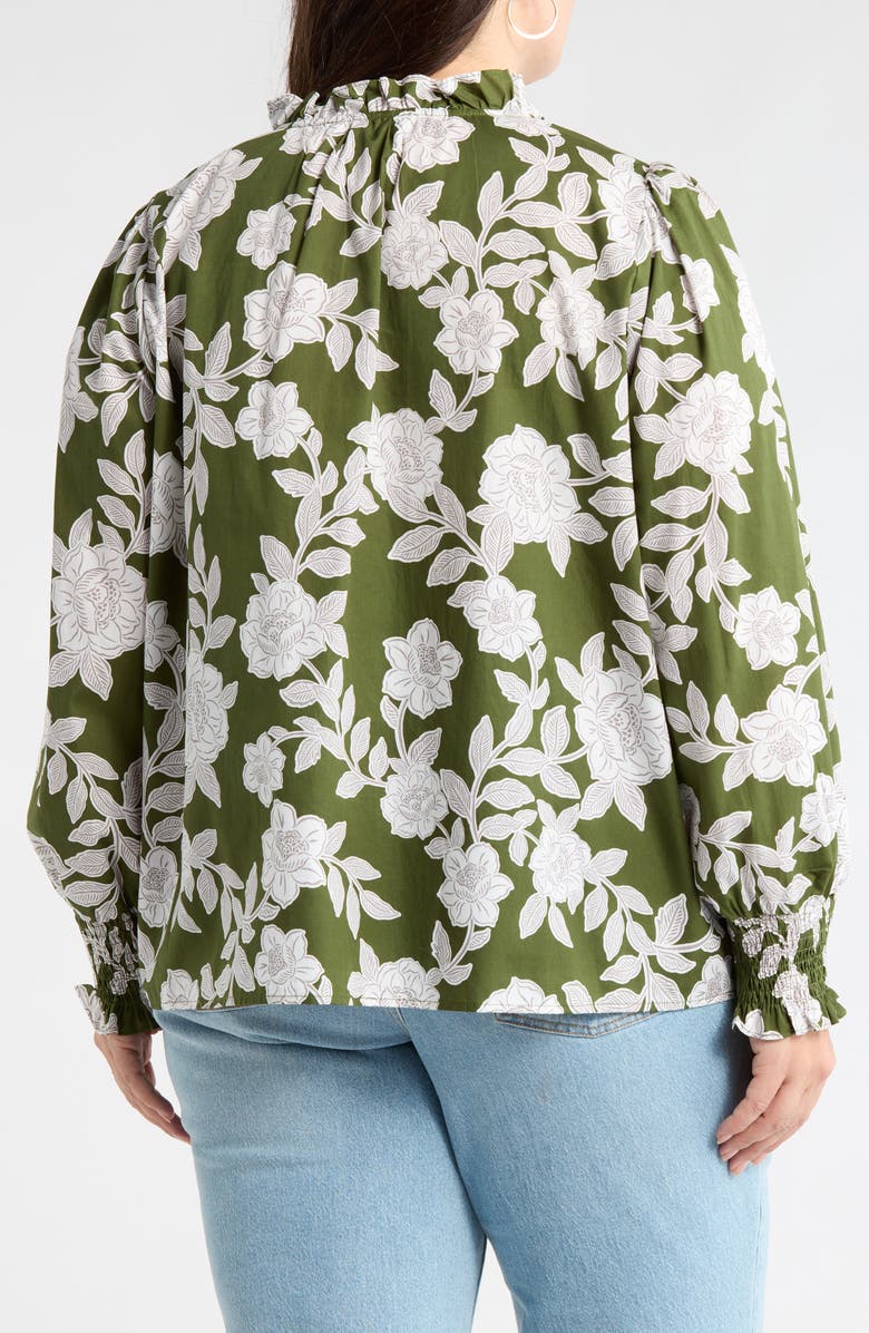SUGARLIPS Haizley Floral Top, Alternate, color, Cream-Green