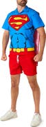 OppoSuits Superman Camp Shirt, Shorts & Removable Cape Set
