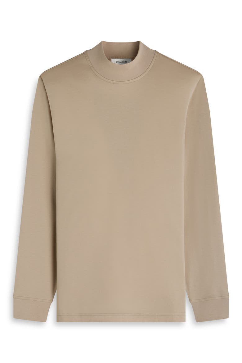 Mock Neck Pima Cotton Sweater, Alternate, color, SAND