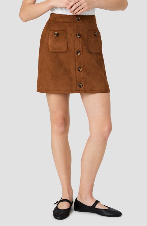 Laney Faux Suede Miniskirt