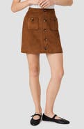 French Connection Laney Faux Suede Miniskirt