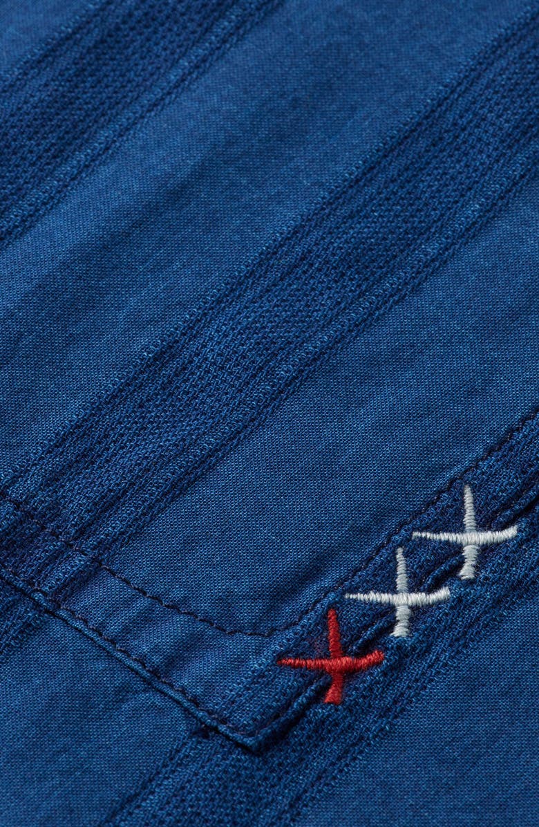 Scotch & Soda Textured Indigo Button-Up Shirt, Alternate, color, Washed Indigo