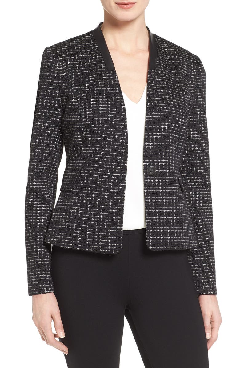 Classiques Entier<sup>®</sup> One-Button Jacquard Jacket, Main, color,