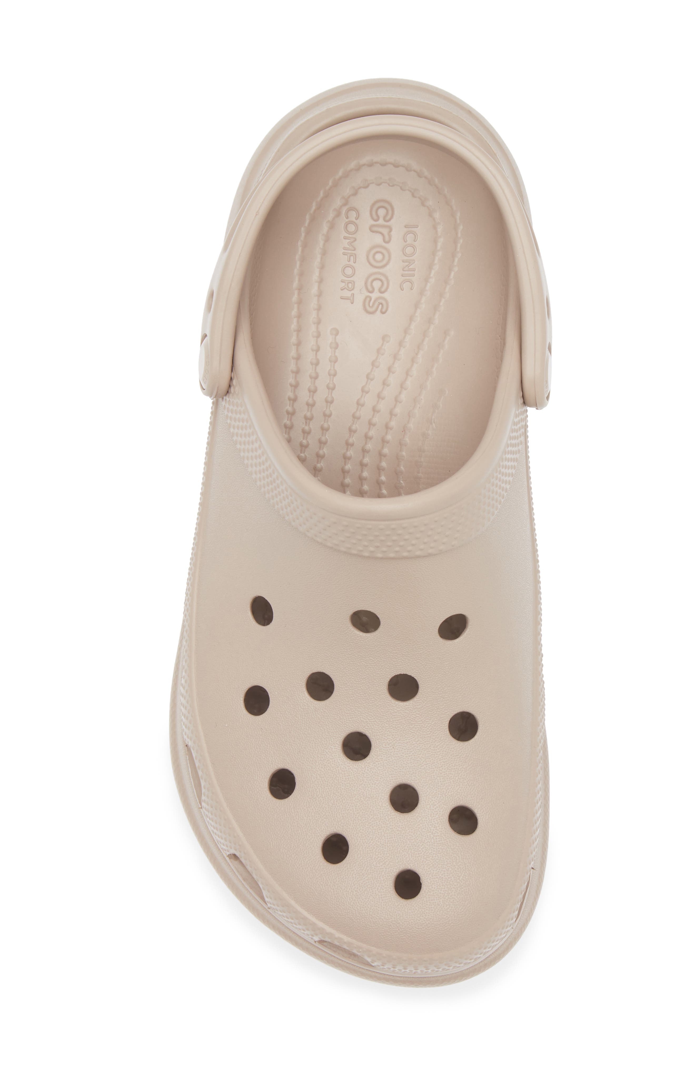 CROCS Classic Bae Platform Clog, Alternate, color, Taupe