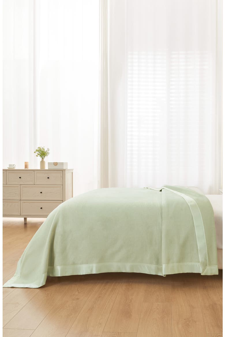 Plaza Silk Blanket, Alternate, color, SAGE