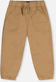 Deux par Deux Stretch Canvas Jogger Pants with Patch Pockets
