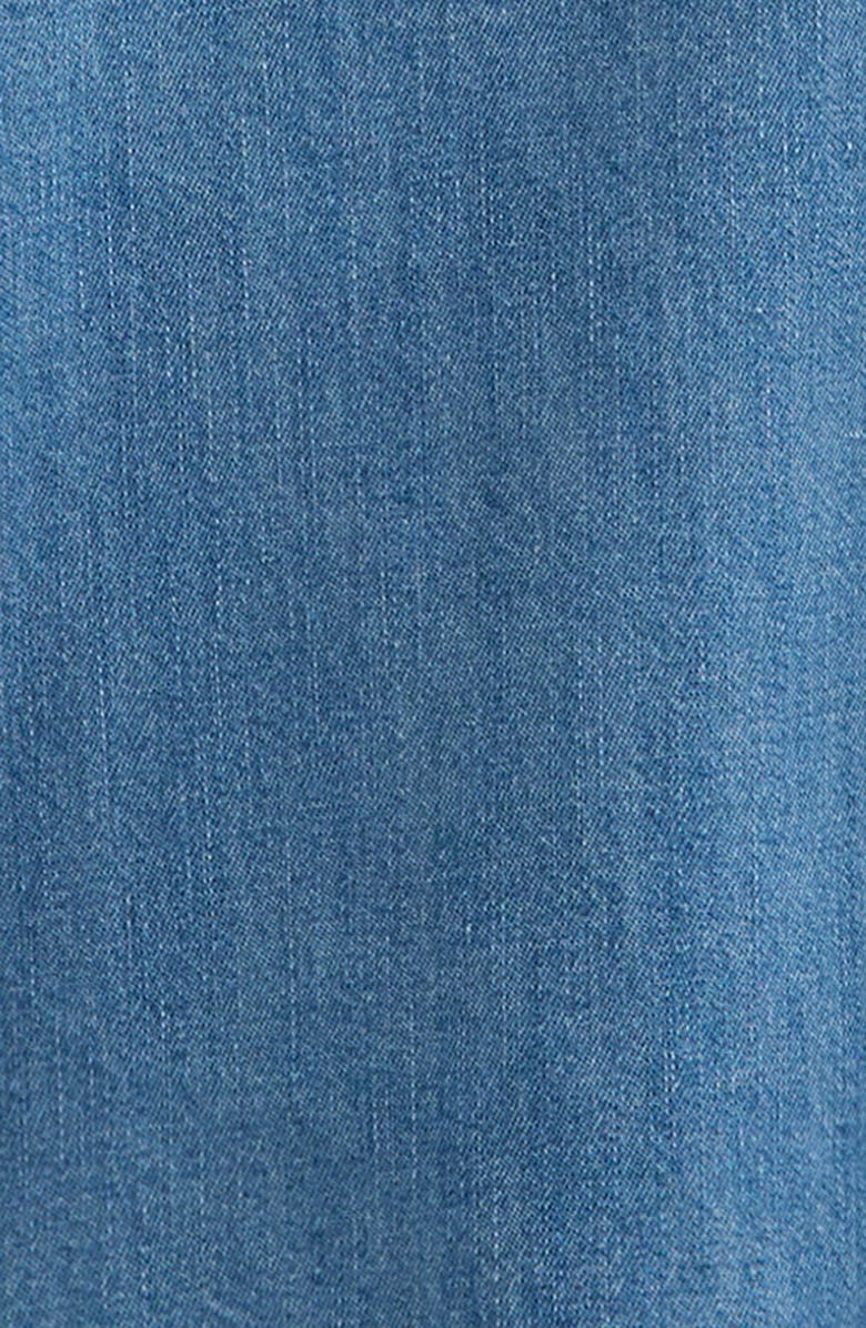 Nordstrom Kids' Scallop Collar Cotton Chambray Top, Alternate, color, Mid Gem Wash