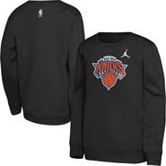 Jordan Brand Youth Jordan Brand Black New York Knicks Courtside Statement Edition Sweatshirt
