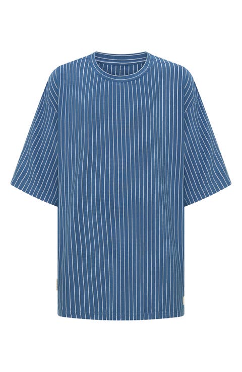Rib Vertical Stripe T-Shirt