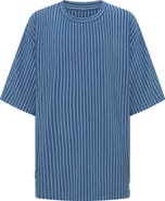 TINY TRIBE Rib Vertical Stripe T-Shirt