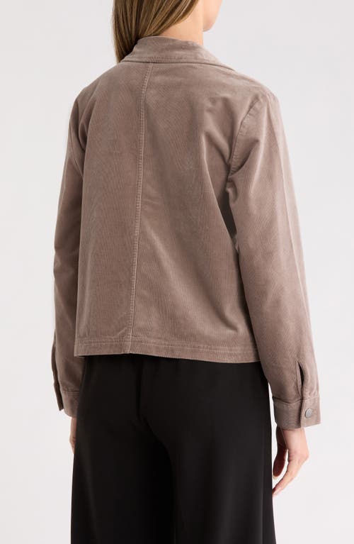 Eileen Fisher Classic Collar Corduroy Jacket In Multi