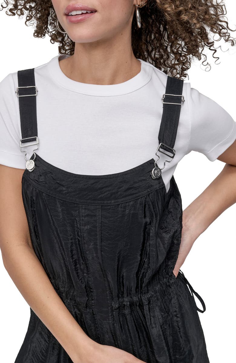 DKNY Overall Maxi Dress, Alternate, color, Black