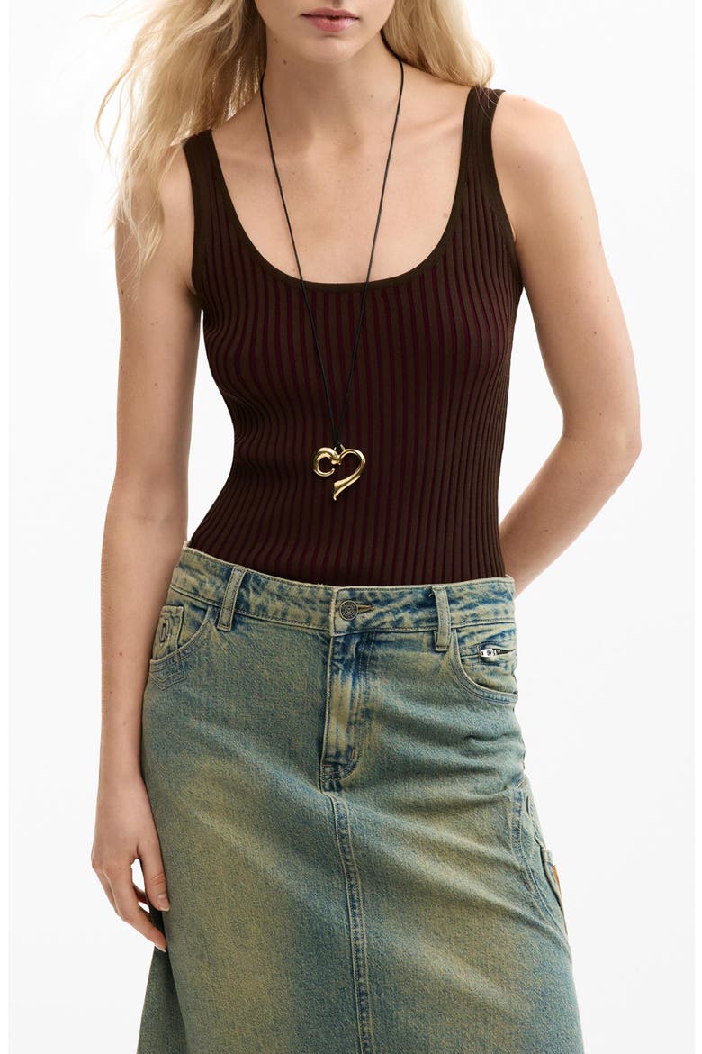 Rib Tank, Main, color, BROWN