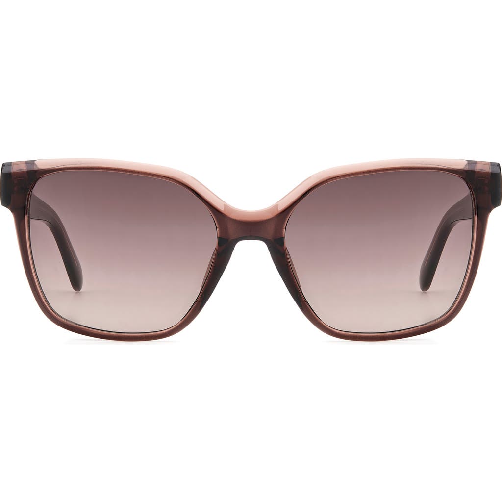 Fossil 55mm Gradient Cat Eye Sunglasses in Crystal Grey/Brown Sf  product
