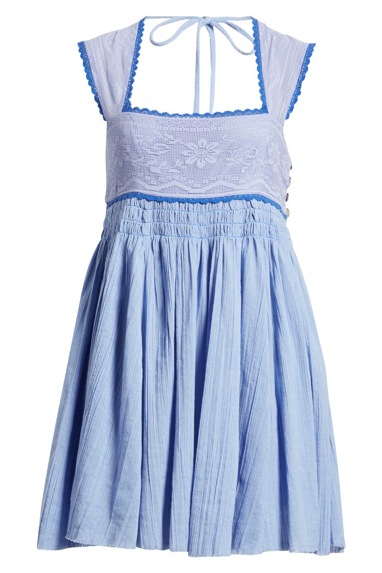 free people heartland mini dress in ivory Free People Heartland Mini Dress