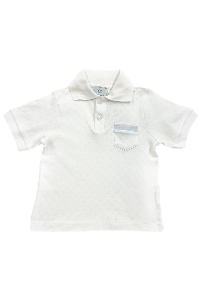 Petite Maison Kids Charlotte Boys' Polo Shirt, Main, color, White