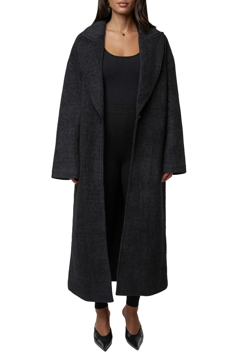 JLUXLABEL Dion Oversize Coat, Main, color, Black