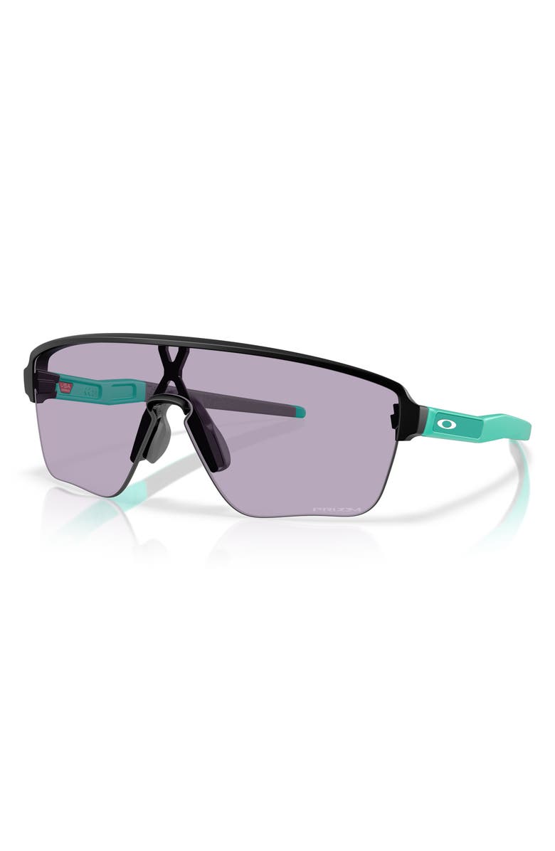 Oakley Corridor 42mm Semirimless Prizm<sup>™</sup> Shield Sunglasses, Alternate, color, Black Blue