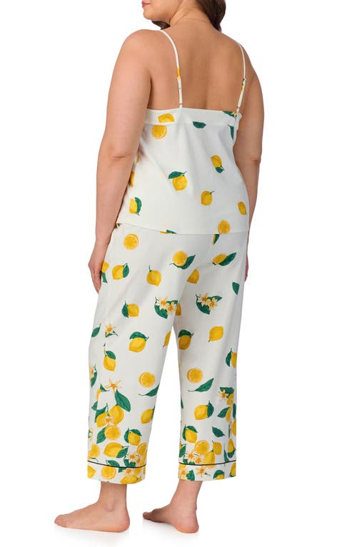 Bedhead Pajamas Stretch Organic Cotton Jersey Crop Pajamas In Main Squeeze Border
