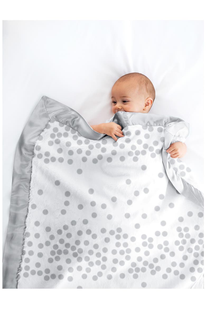 Luxe Soda Baby Blanket, Alternate, color, SILVER
