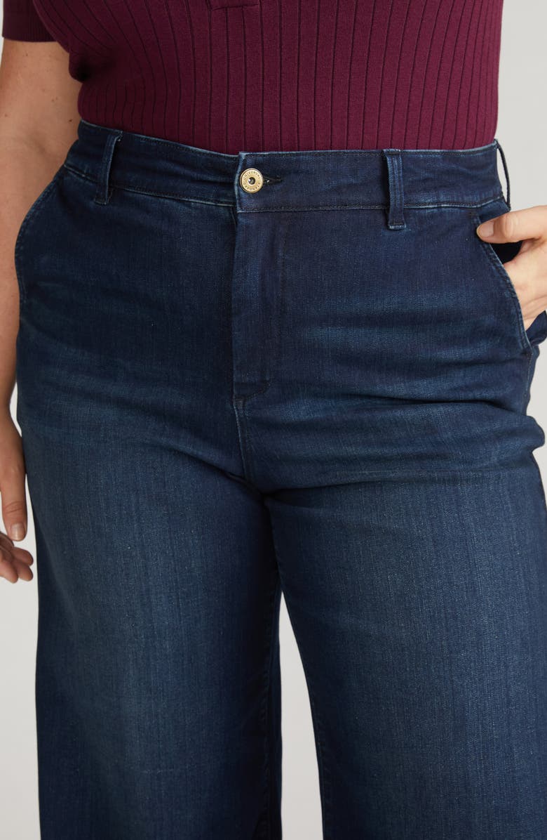 Universal Standard Carol High Waist Stretch Wide Leg Jeans, Alternate, color, Daydream Blue