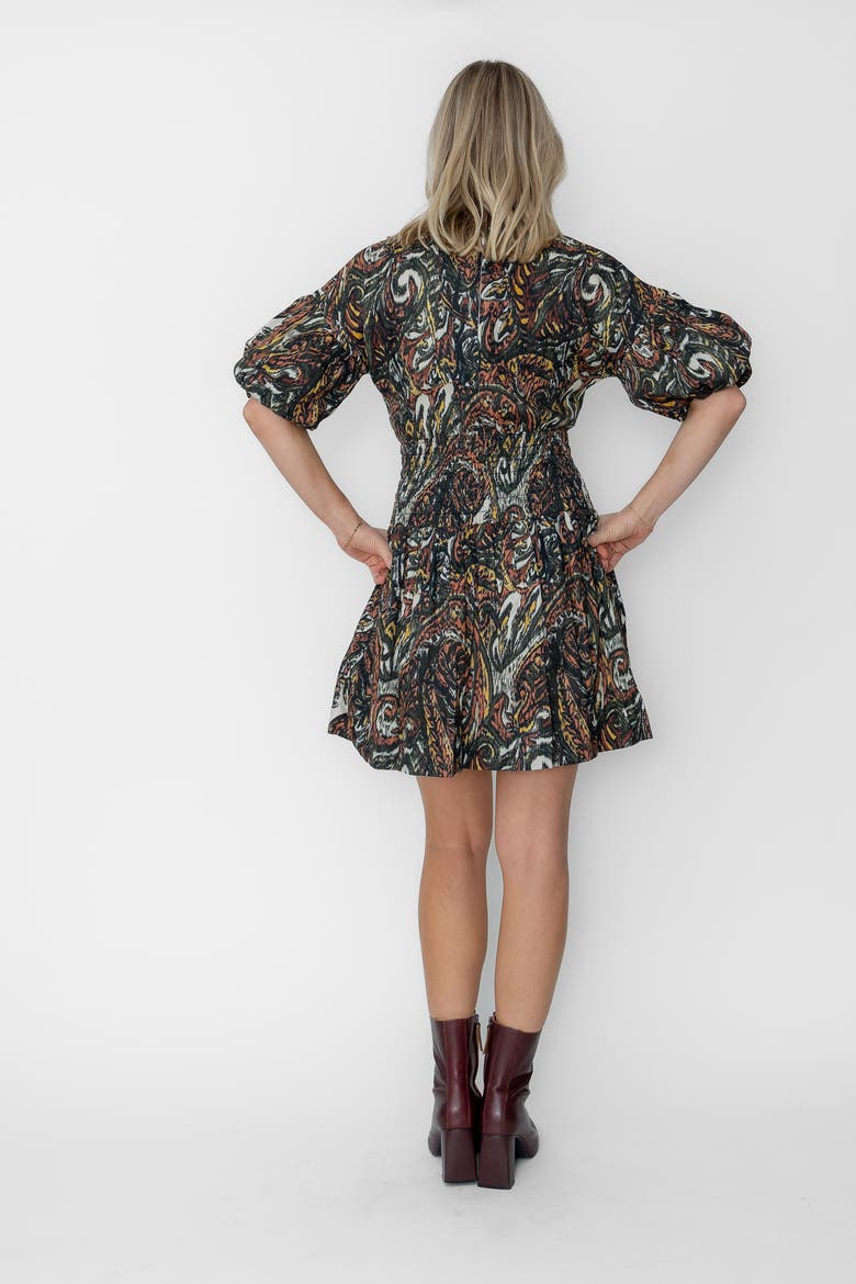 Brigitte Mini Dress, Alternate, color, Multi